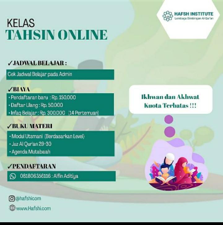 Detail Program Hafsh Institute